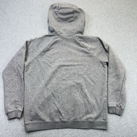 Nike Hoodie Red Tag Mens Large L Gray Pullover Swoosh VTG Y2K AA1529-091 READ - Picture 5 of 11